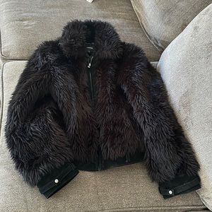 Express fur short coat